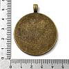 Vintage Tibetan Style Alloy Large Pendant Cabochon Settings TIBEP-M018-117AB-NF-3