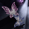 Butterfly Alloy Brooches for Women PW-WG31DC0-02-3