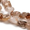 Natural Rutilated Quartz Beads Strands G-P497-01E-78-4