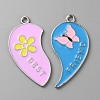 Alloy Enamel Split Pendants ENAM-CJC0021-07-2