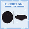 Fingerinspire 50Pcs Acrylic Flat Round Action Figure Display Bases KY-FG0001-15-2