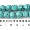 Dyed Synthetic Turquoise Beads Strands G-H023-A09-01-5
