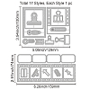 Carbon Steel Cutting Dies Stencils DIY-WH0309-1067-6
