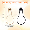 Gorgecraft 4Pcs 2 Colors Iron Lamp Shade Light Bulb Clip AJEW-GF0006-82-2