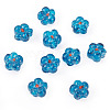 10Pcs Transparent Handmade Bumpy Lampwork Beads LAMP-TADJ0001-48C-3