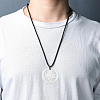 3Pcs Natural Afghan White Jade Hollow Big Pendants G-CA0001-79-6