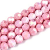 Anti-Tarnish Electroplate Glass Beads Strands EGLA-T021-10mm-15-03-1