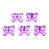 Transparent Spray Painted Glass Beads GLAA-N035-025-C01-1