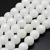 Electroplated Natural White Jade Beads Strands G-G749-05B-12mm-1