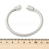 304 Stainless Steel Torque Bangles BJEW-G584-05-8