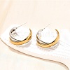 304 Stainless Steel Stud Earrings EJEW-O066-03M-5