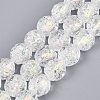 Handmade Foil Glass Beads Strands FOIL-Q002-05K-1
