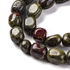 Natural Dragon Blood Beads Strands G-G146-A28-01-4