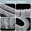5 Yards Polyester Pleated Flower Lace Trim OCOR-GF0003-89B-6
