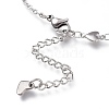 Tarnish Resistant 304 Stainless Steel Cable Chain Anklets AJEW-M026-13P-3