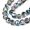 Electroplate Transparent Glass Beads Strands EGLA-N002-30-D01-3