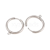 316 Stainless Steel Huggie Hoop Earring Findings EJEW-B158-01G-P-2