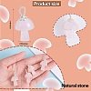 Natural Rose Quartz Pendants PALLOY-SW0004-08-2