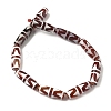 Rice Shape Tibetan Style dZi Beads Strands G-A269-A11-01-3