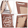 MDF Wood Photo Frames DIY-WH0231-052-4