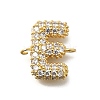 Brass Micro Pave Cubic Zirconia Links KK-I717-04E-1