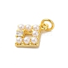 Real 18K Gold Plated Rack Plating Brass Micro Pave Cubic Zirconia Pendants KK-S396-02B-2