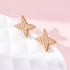 Brass Stud Earrings EJEW-D288-04G-5