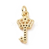 Brass Micro Pave Cubic Zirconia Pendants KK-C012-18G-2