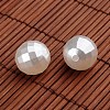 Faceted Round Acrylic Imitation Pearl Beads X-OACR-O002-2681-1