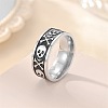 Retro 201 Stainless Steel Enamel Finger Rings for Men FS-WG366A7-02-1