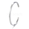 Non-Tarnish 304 Stainless Steel Cuff Bangles X-BJEW-K173-02P-7