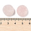 Natural Rose Quartz Cabochons G-K338-39C-02-3