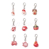 Christmas Resin Pendant Decorations HJEW-JM04299-2