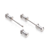 Non-Tarnish 304 Stainless Steel Screw Clasps STAS-F245-01P-2