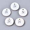 Natural Freshwater Shell Pendants SHEL-Q018-01A-N-P-1