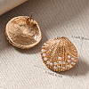 Chic Zinc Alloy Shell Shape Stud Earrings FH5458-4