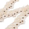 15 Yards Flower Embroidery Polyester Lace Ribbon OCOR-A006-02A-3