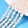 Natural Baroque Pearl Keshi Pearl Beads Strands PEAR-S020-F04-02-1