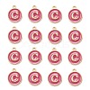 Golden Plated Alloy Enamel Charms ENAM-S118-08C-2