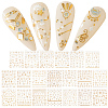 3D Bronzing Moon Sun Star Nail Art Stickers DIY-WH0449-47-1