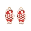 Light Gold Plated Alloy Enamel Pendants PALLOY-N176-27D-RS-1