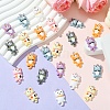 35Pcs 7 Colors Opaque Resin Kitten Pendants RESI-YW0001-73-5