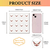 8 Sheets Plastic Waterproof Self-Adhesive Picture Stickers DIY-WH0428-109-2