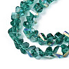 Electroplate Transparent Glass Beads Strands X-GLAA-N021-4mm-05-3