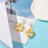 Bling Glass Beads Braided Dangle Earrings EJEW-JE04741-5