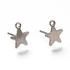 Non-Tarnish 304 Stainless Steel Stud Earring Findings X-STAS-H130-19P-1