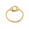 Real 18K Gold Plated 304 Stainless Steel Adjustable Finger Ring RJEW-L115-01G-07-3