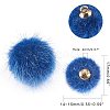 Faux Mink Fur Covered Pendants WOVE-PH0001-07-2