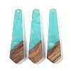 Resin & Wood Pendants WOOD-F015-05B-1