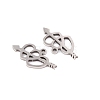 Non-Tarnish 5Pcs 201 Stainless Steel Pendants STAS-M056-03P-2